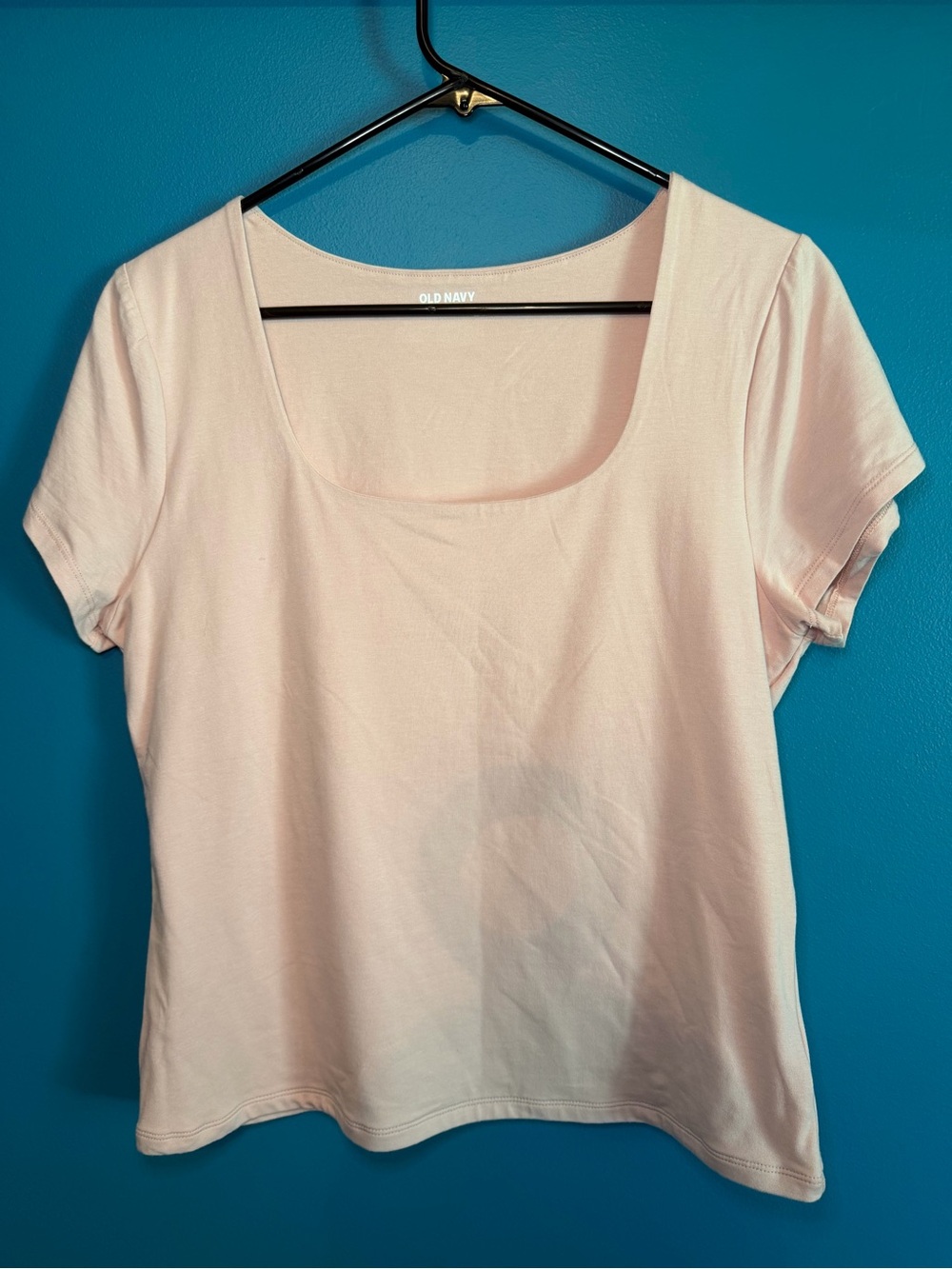 Old Navy Pale Pink Scoop Neck Short Sleeve Tee